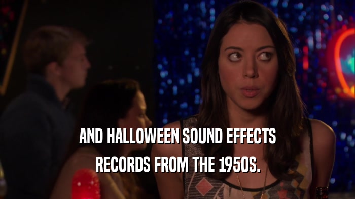 AND HALLOWEEN SOUND EFFECTS RECORDS FROM THE 1950S. 
