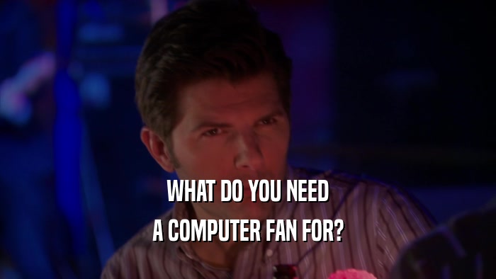 WHAT DO YOU NEED A COMPUTER FAN FOR? 