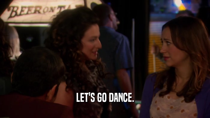 LET'S GO DANCE.  