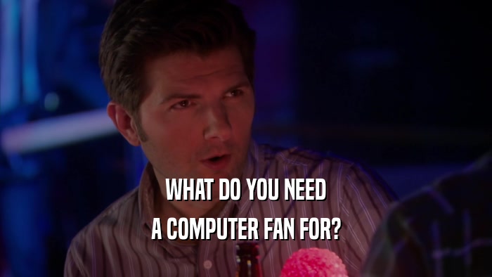 WHAT DO YOU NEED A COMPUTER FAN FOR? 