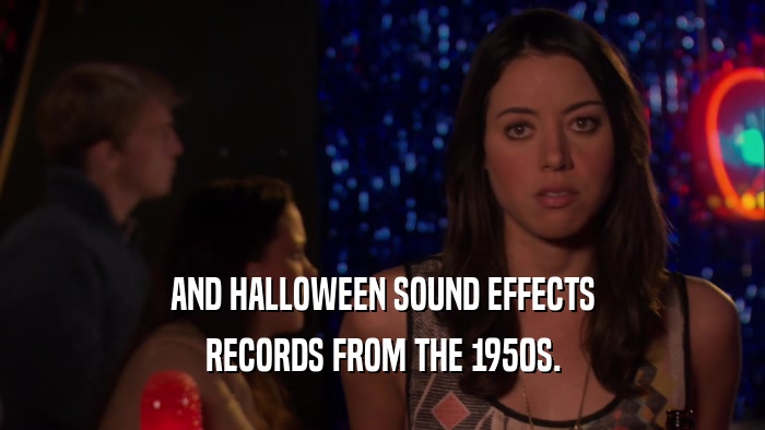 AND HALLOWEEN SOUND EFFECTS RECORDS FROM THE 1950S. 
