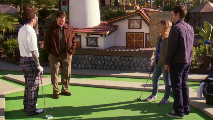 I SEE YOU'RE ABOUT TO PLAY A ROUND OF PUBLICLY SUBSIDIZED MINI-GOLF. 