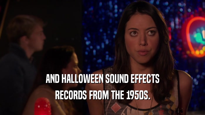 AND HALLOWEEN SOUND EFFECTS RECORDS FROM THE 1950S. 