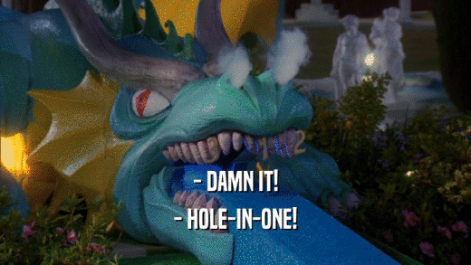 - DAMN IT! - HOLE-IN-ONE! 