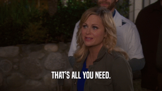 THAT'S ALL YOU NEED.  