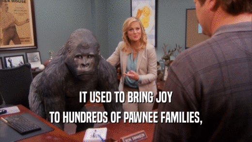 IT USED TO BRING JOY TO HUNDREDS OF PAWNEE FAMILIES, 