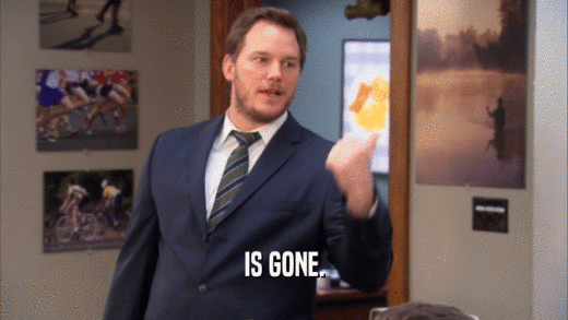 IS GONE.  