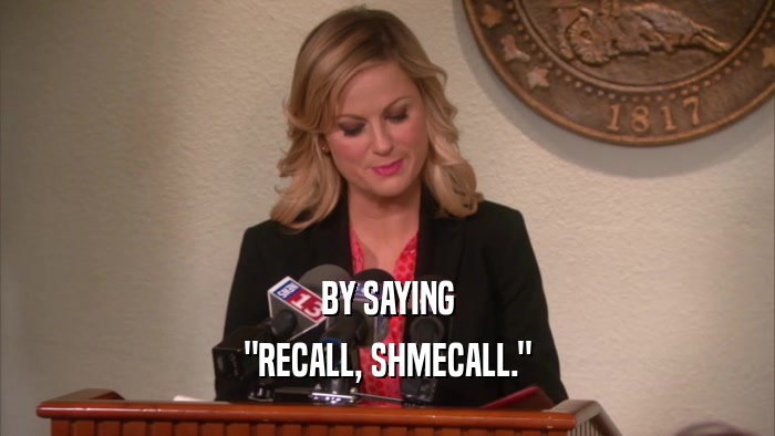 BY SAYING 