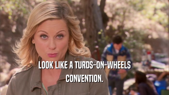 LOOK LIKE A TURDS-ON-WHEELS CONVENTION. 