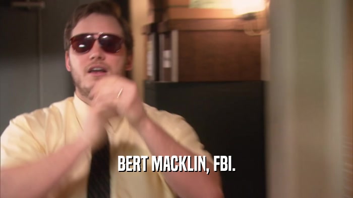 BERT MACKLIN, FBI.  