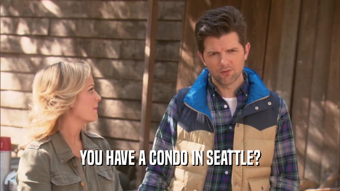 YOU HAVE A CONDO IN SEATTLE?  