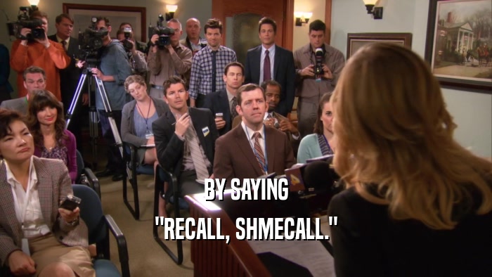 BY SAYING 