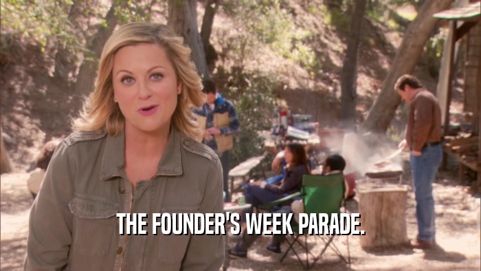THE FOUNDER'S WEEK PARADE.  