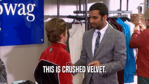 THIS IS CRUSHED VELVET.  