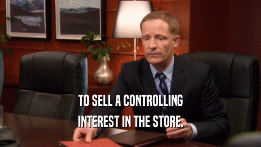 TO SELL A CONTROLLING INTEREST IN THE STORE. 