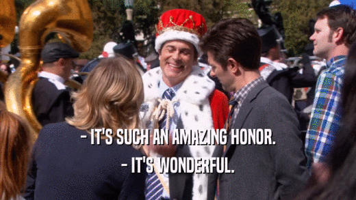 - IT'S SUCH AN AMAZING HONOR. - IT'S WONDERFUL. 