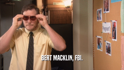 BERT MACKLIN, FBI.  