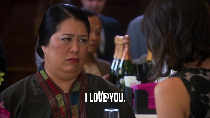 I LOVE YOU.  