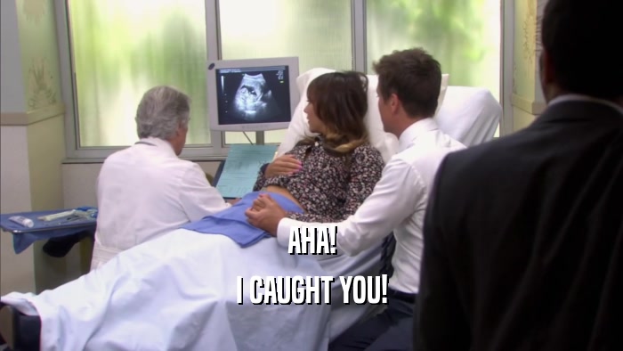 AHA! I CAUGHT YOU! 