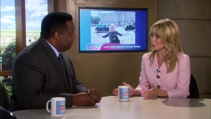 APPARENTLY, SHE CAN'T BE BOTHERED TO STAY HERE IN PAWNEE, 