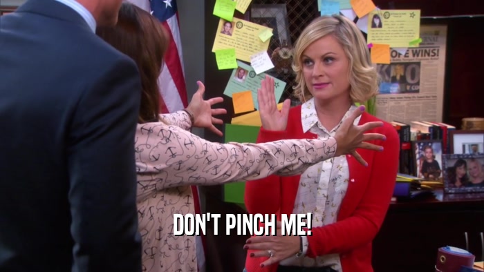 DON'T PINCH ME!  