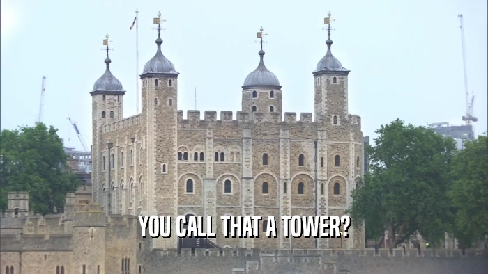 YOU CALL THAT A TOWER?  