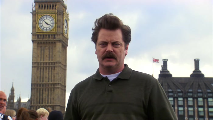 LOOK, A CLOCK. WE DON'T HAVE THAT IN AMERICA. 