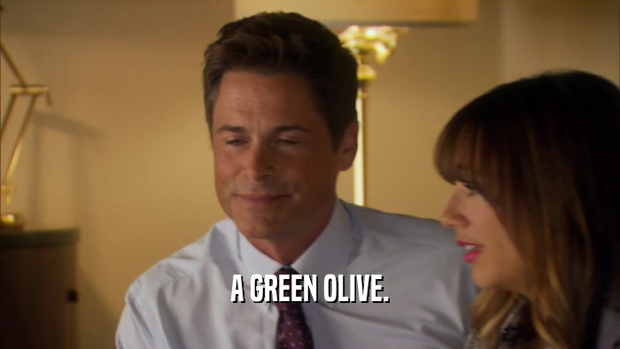 A GREEN OLIVE.  