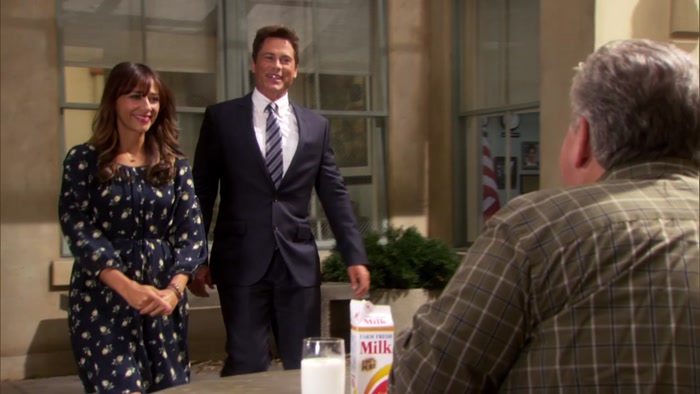 YEAH, RON ASKED ME TO COME IN WHILE HE'S AWAY. 