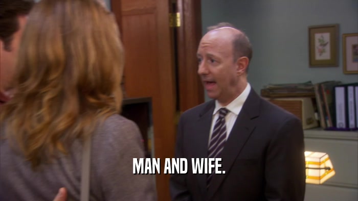 MAN AND WIFE.  