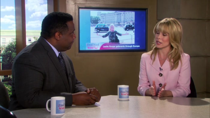 APPARENTLY, SHE CAN'T BE BOTHERED TO STAY HERE IN PAWNEE, 