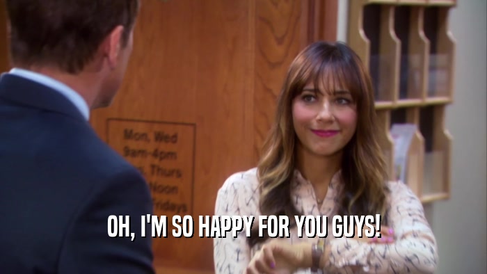 OH, I'M SO HAPPY FOR YOU GUYS!  