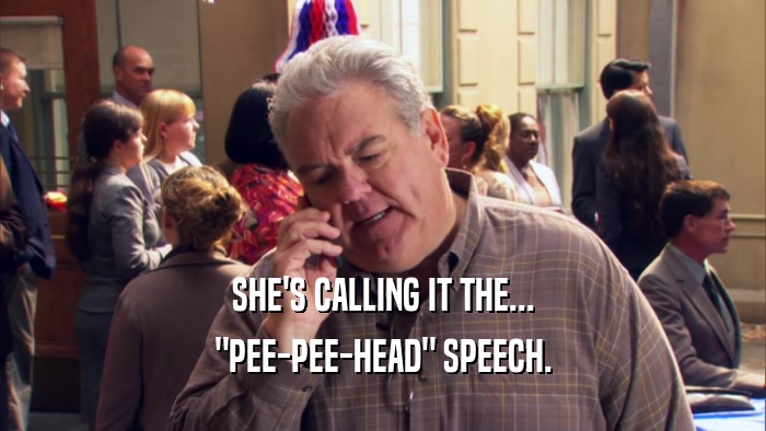 SHE'S CALLING IT THE... 