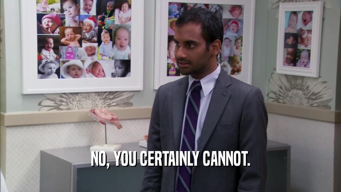 NO, YOU CERTAINLY CANNOT.  