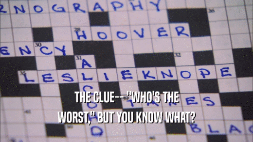 THE CLUE-- 
