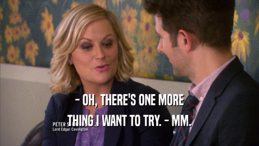 - OH, THERE'S ONE MORE THING I WANT TO TRY. - MM. 