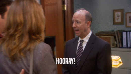 HOORAY!  