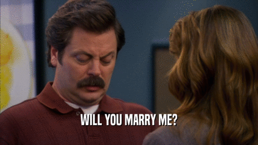 WILL YOU MARRY ME?  