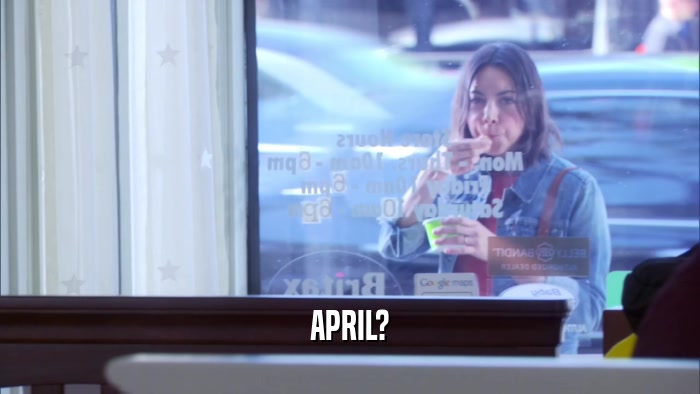 APRIL?  