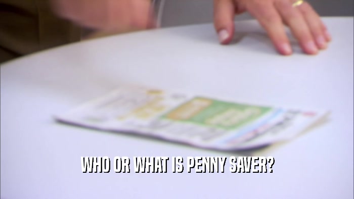 WHO OR WHAT IS PENNY SAVER?  