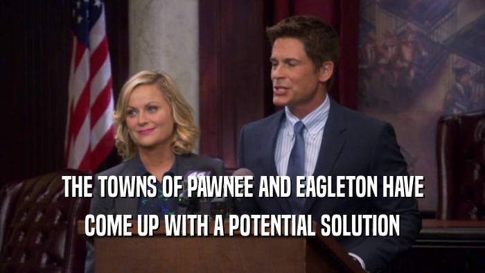 THE TOWNS OF PAWNEE AND EAGLETON HAVE COME UP WITH A POTENTIAL SOLUTION 