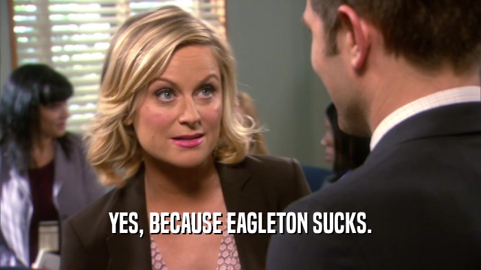 YES, BECAUSE EAGLETON SUCKS.  