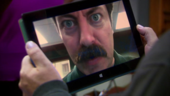 ERASE ALL PICTURES OF RON!  