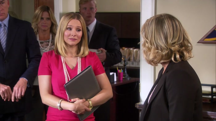 - WE'RE IN A LOT OF TROUBLE, LESLIE. - I DON'T NEED ANY LIP FROM YOU, OKAY? 