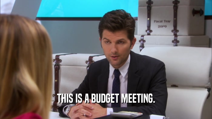THIS IS A BUDGET MEETING.  
