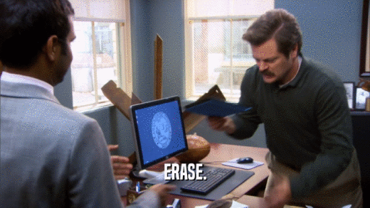 ERASE.  