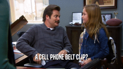 A CELL PHONE BELT CLIP?  