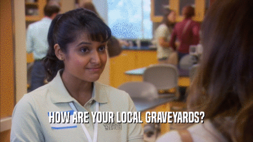 HOW ARE YOUR LOCAL GRAVEYARDS?  