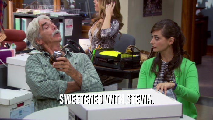 SWEETENED WITH STEVIA.  