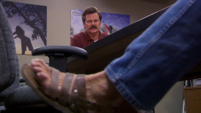 WHAT IS ON YOUR FOOT, SIR?  